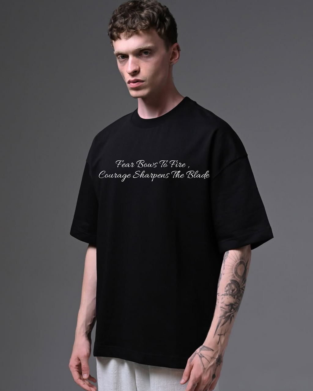 Black Oversized Anime T-Shirt