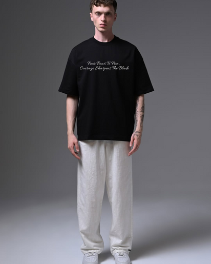 Black Oversized Anime T-Shirt