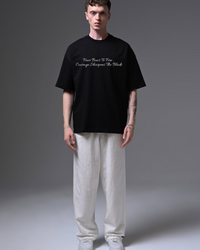 Black Oversized Anime T-Shirt