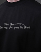 Black Oversized Anime T-Shirt